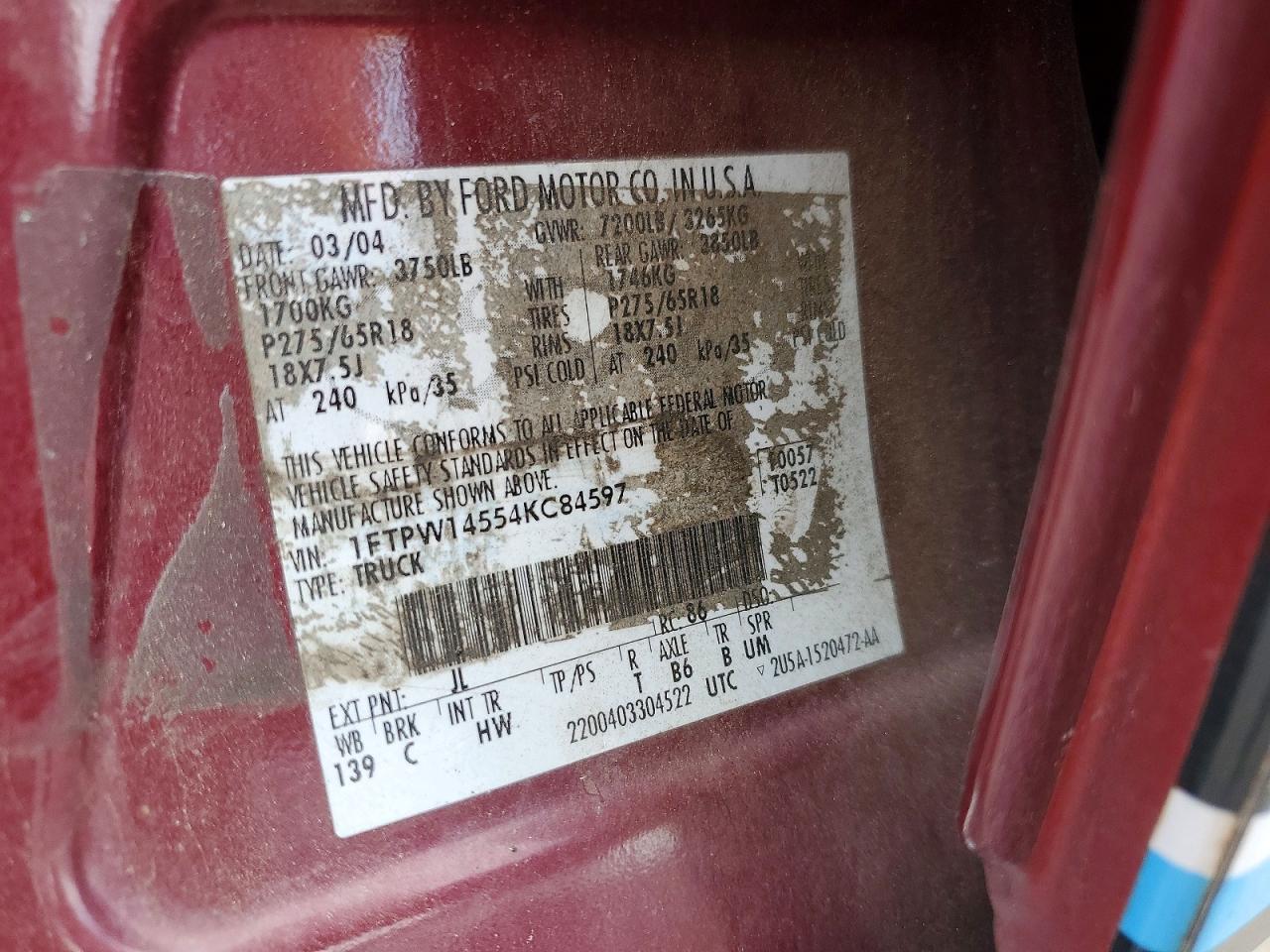 2004 FORD F150 SUPERCREW photo 23