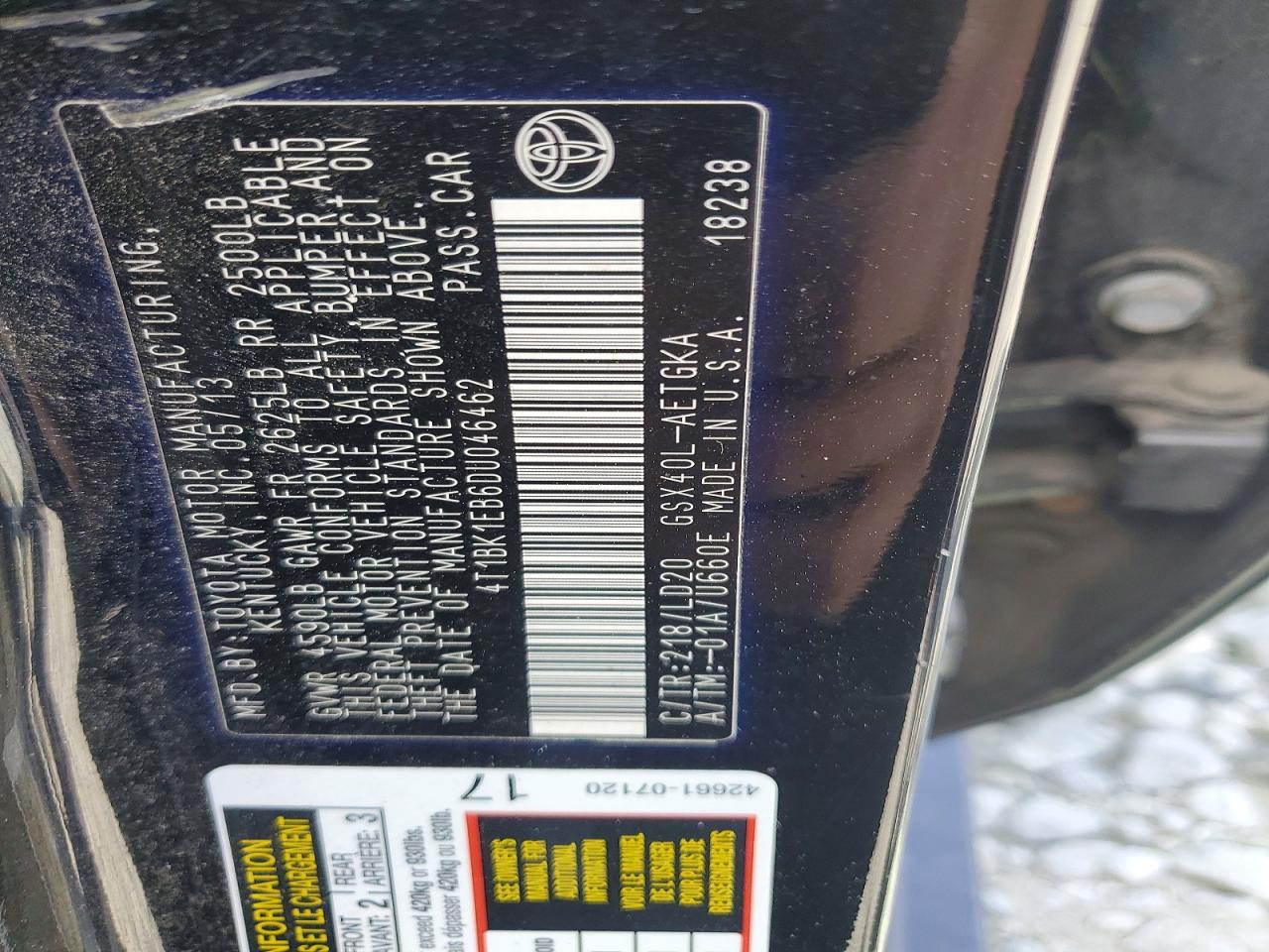 2013 TOYOTA AVALON XLE photo 23