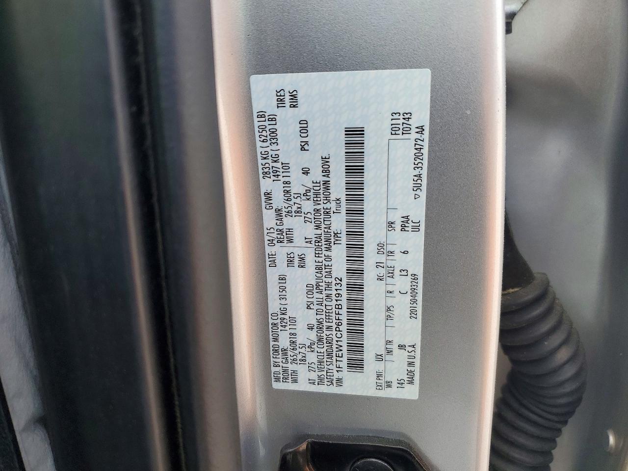 2015 FORD F150 SUPERCREW photo 23