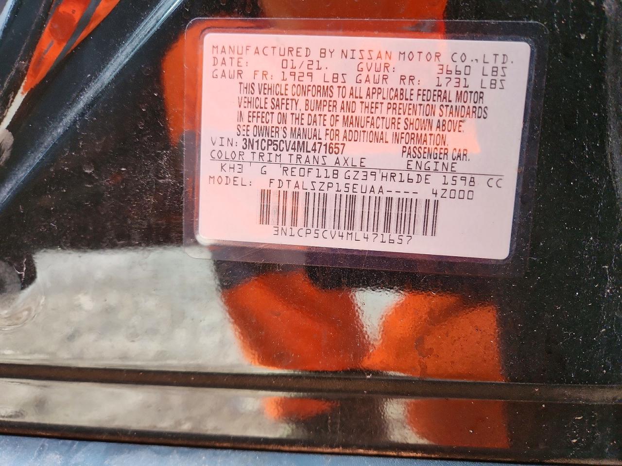 2021 NISSAN KICKS SV photo 37