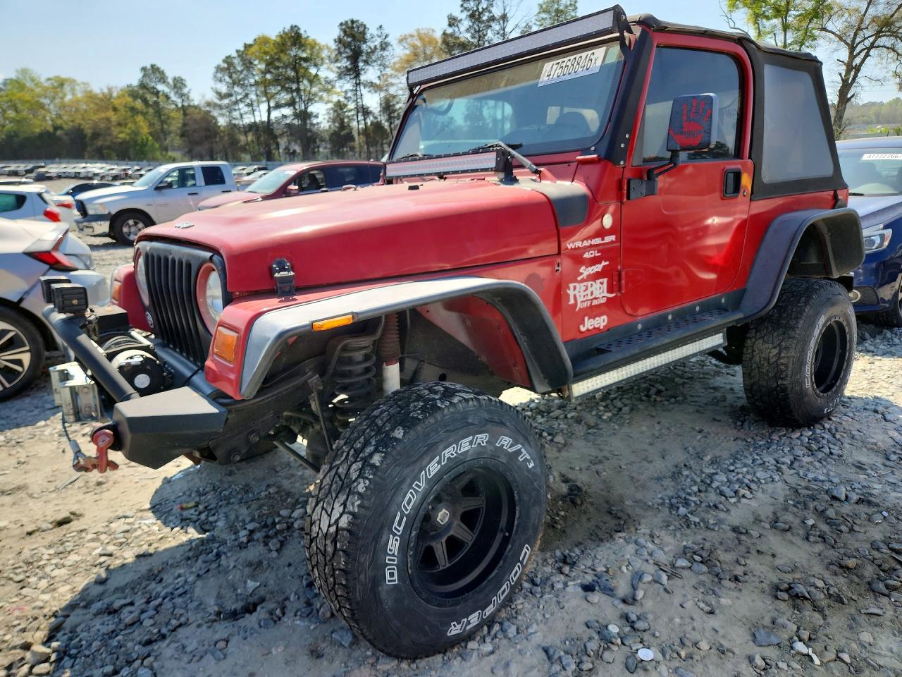 1999 JEEP WRANGLER / TJ SPORT — MINOR DENT/SCRATCHES damage — photo 1