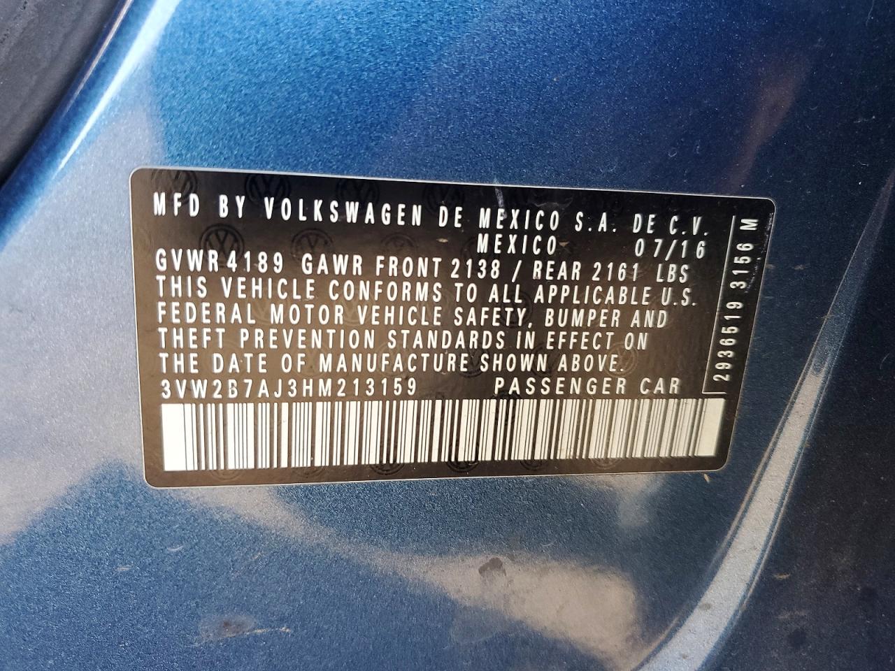 2017 VOLKSWAGEN JETTA S photo 37