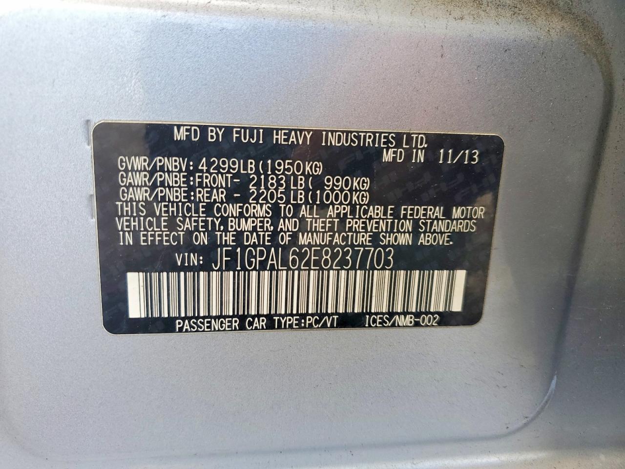 2014 SUBARU IMPREZA SPORT PREMIUM photo 25