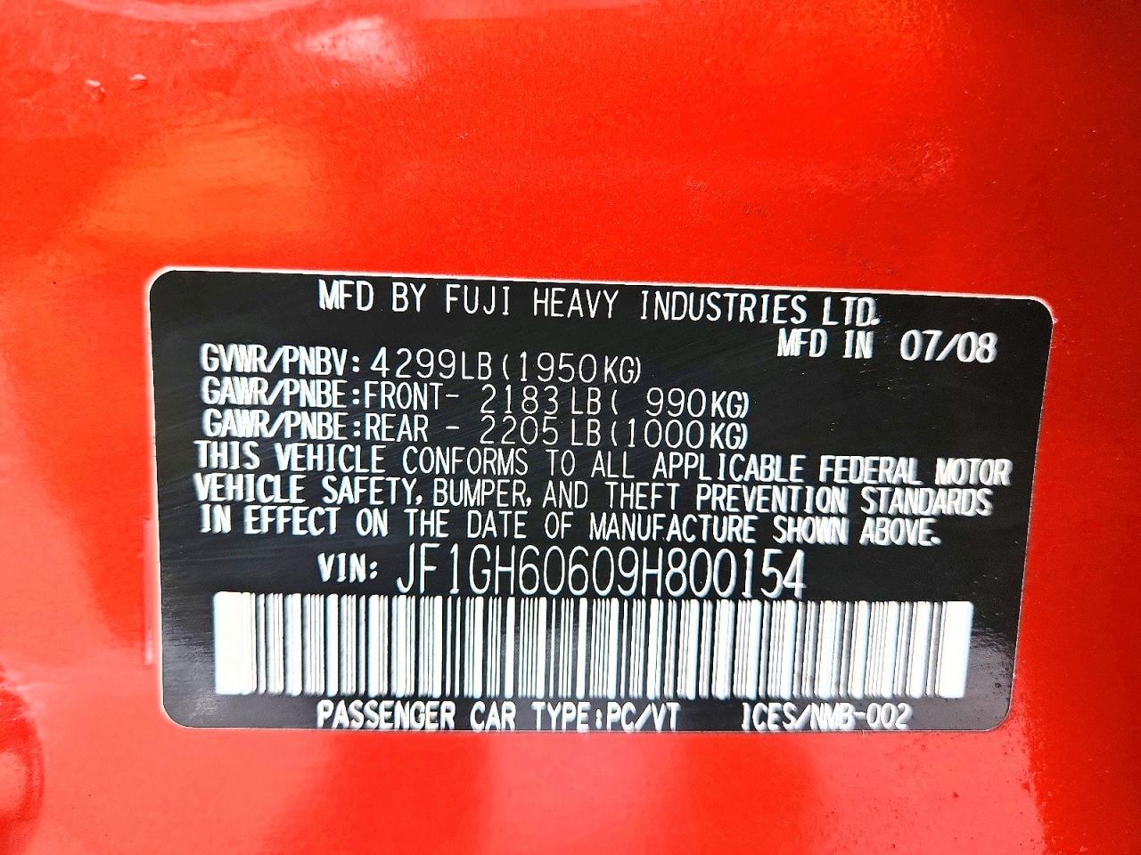 2009 SUBARU IMPREZA 2.5I PREMIUM photo 13