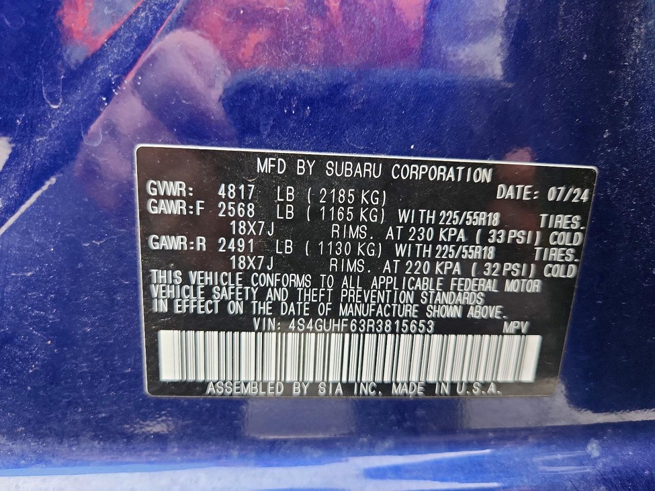 2024 SUBARU CROSSTREK SPORT photo 25
