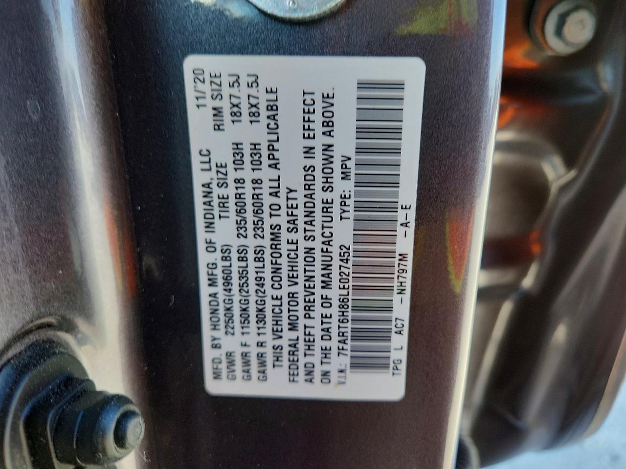 2020 HONDA CR-V EXL photo 25