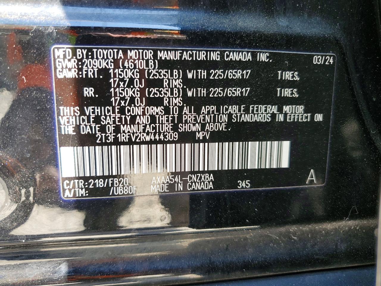 2024 TOYOTA RAV4 LE photo 23