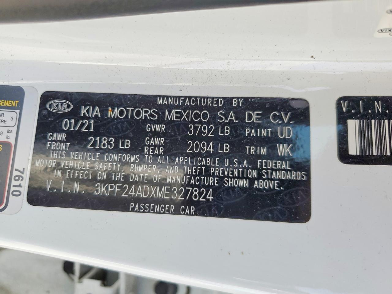 2021 KIA FORTE LXS photo 23