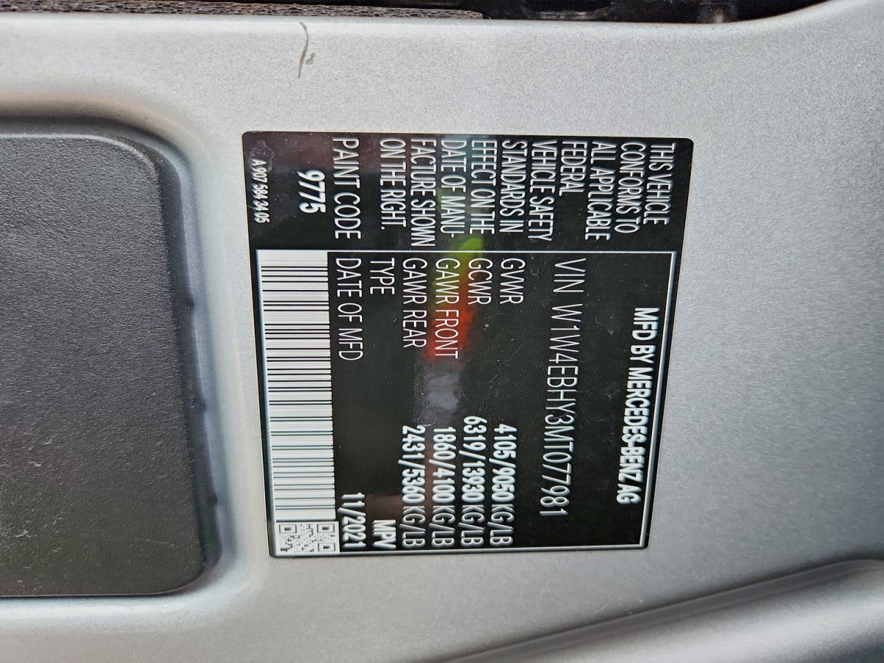 2021 MERCEDES-BENZ SPRINTER 2500 photo 37