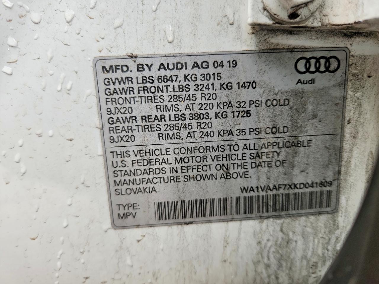 2019 AUDI Q7 PRESTIGE photo 25