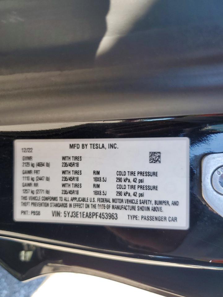 2023 TESLA MODEL 3 photo 23