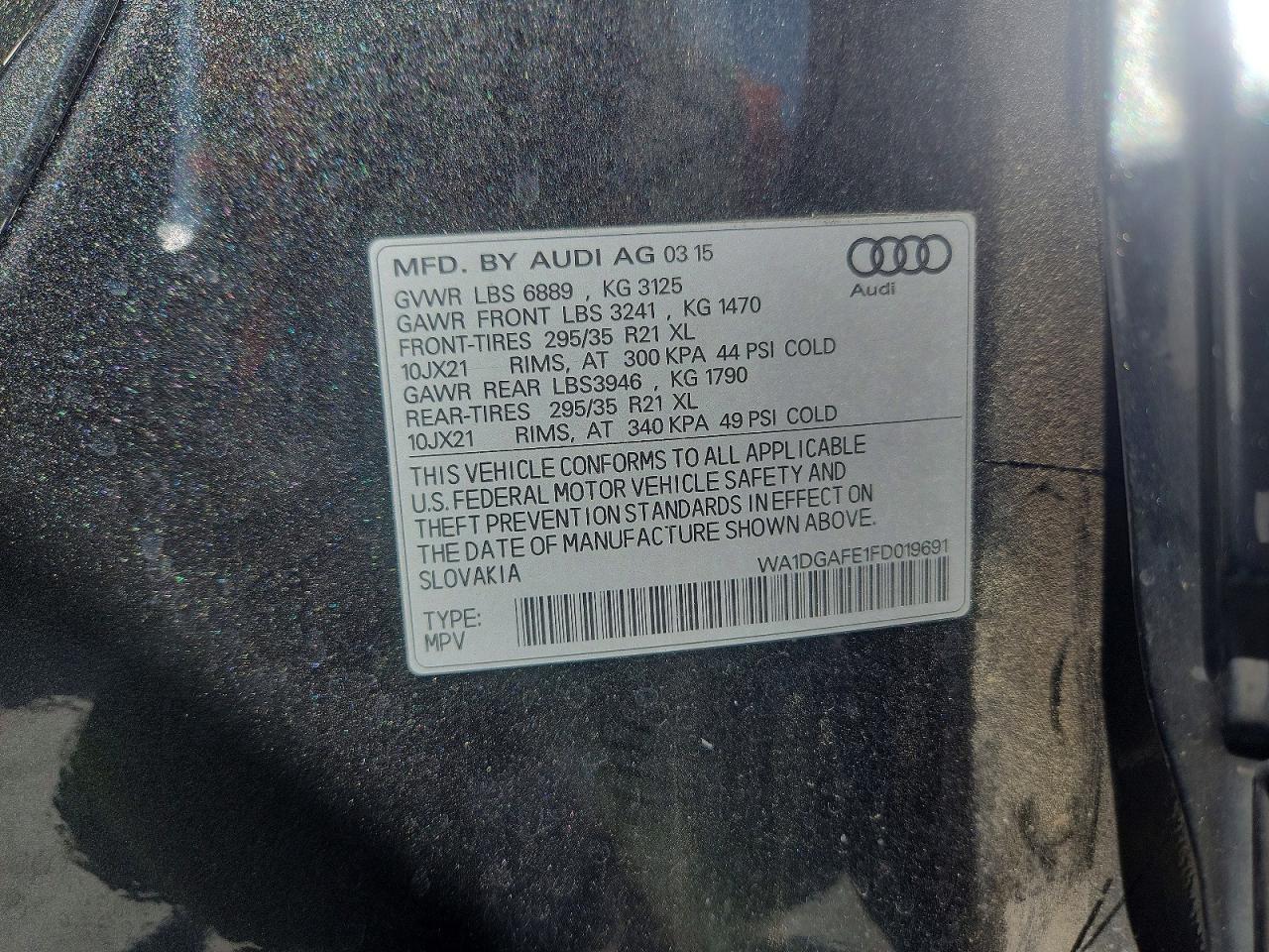 2015 AUDI Q7 photo 37