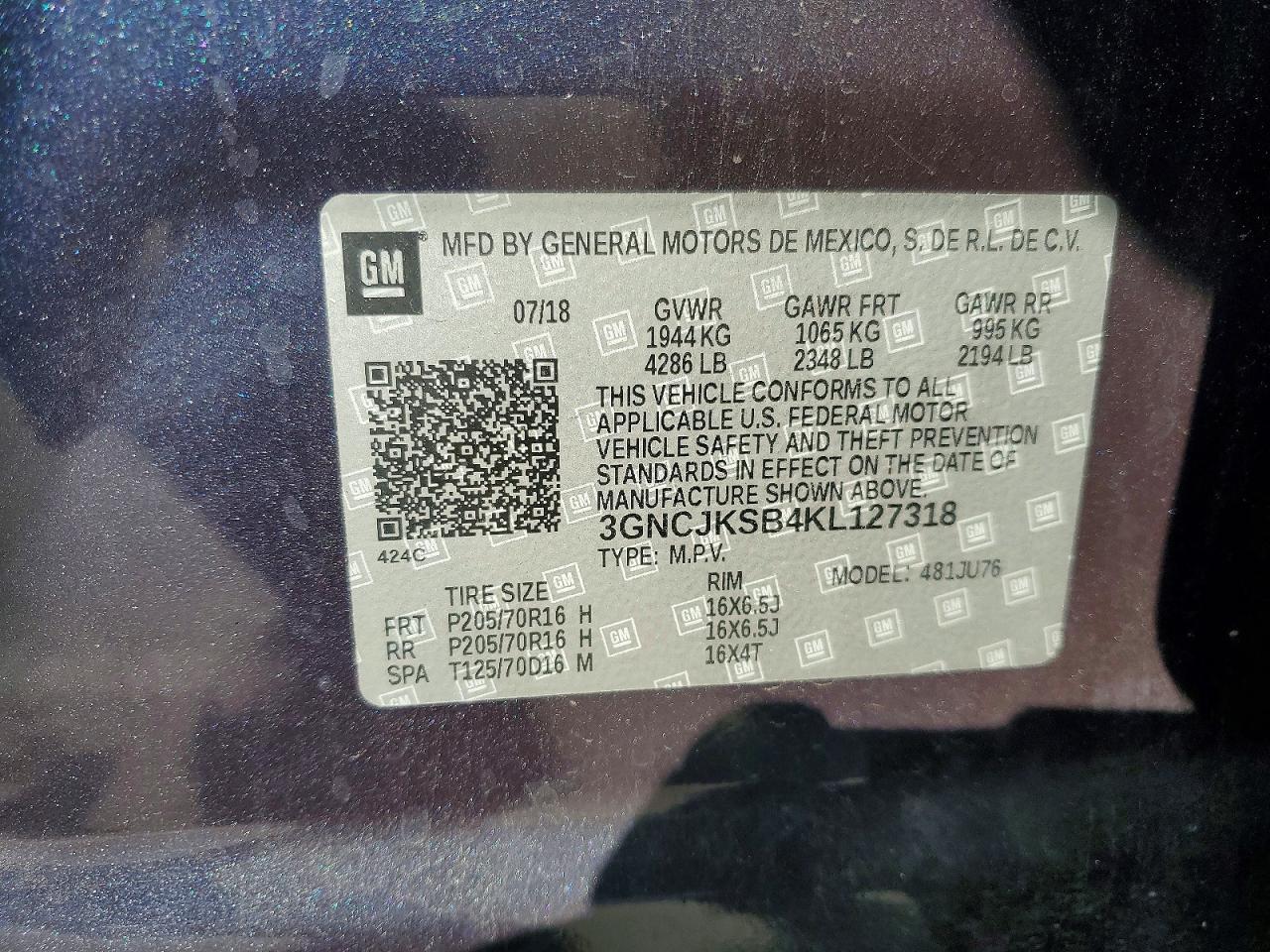 2019 CHEVROLET TRAX LS photo 23