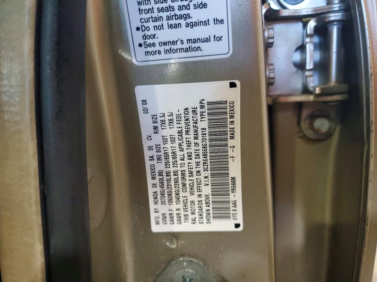 2008 HONDA CR-V EX photo 40