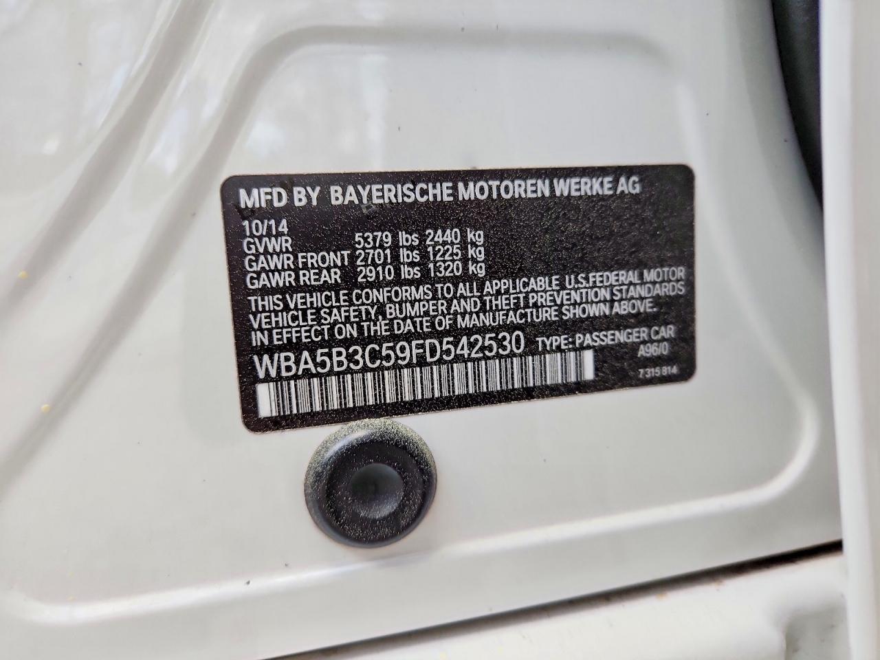 2015 BMW 535 XI photo 25