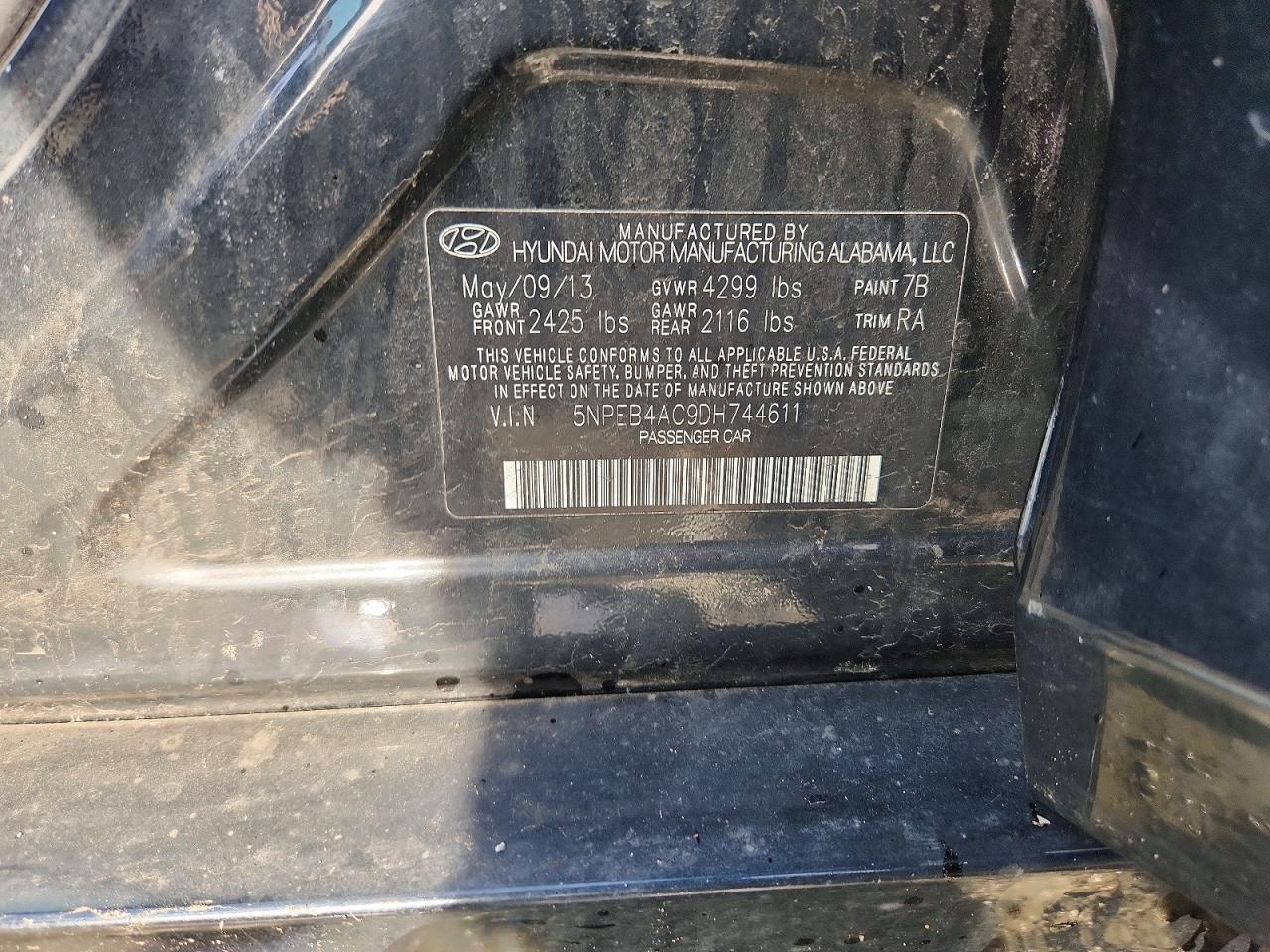 2013 HYUNDAI SONATA GLS photo 23