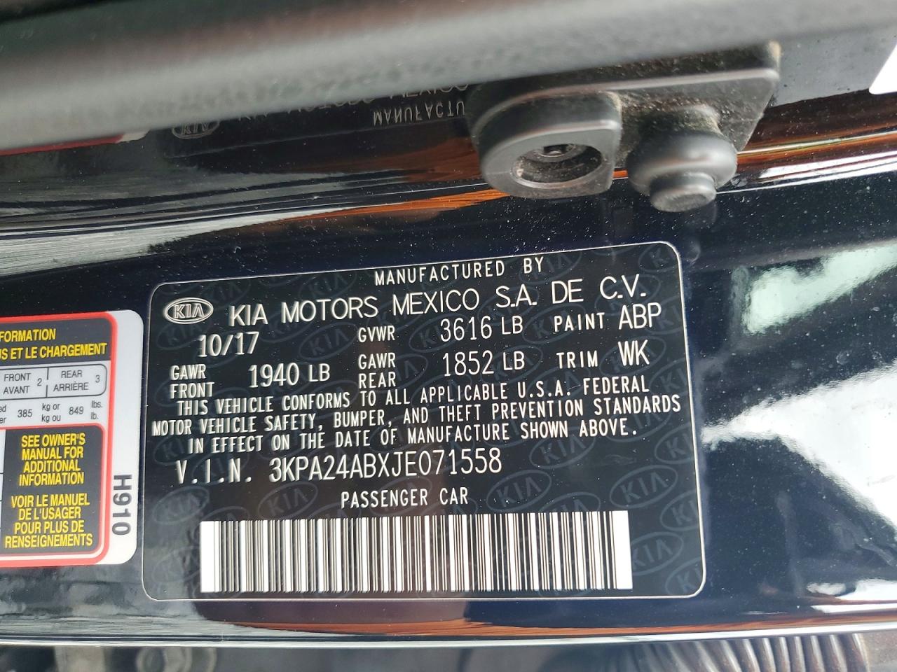 2018 KIA RIO LX photo 25