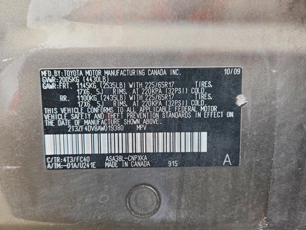 2010 TOYOTA RAV4 BASE photo 13
