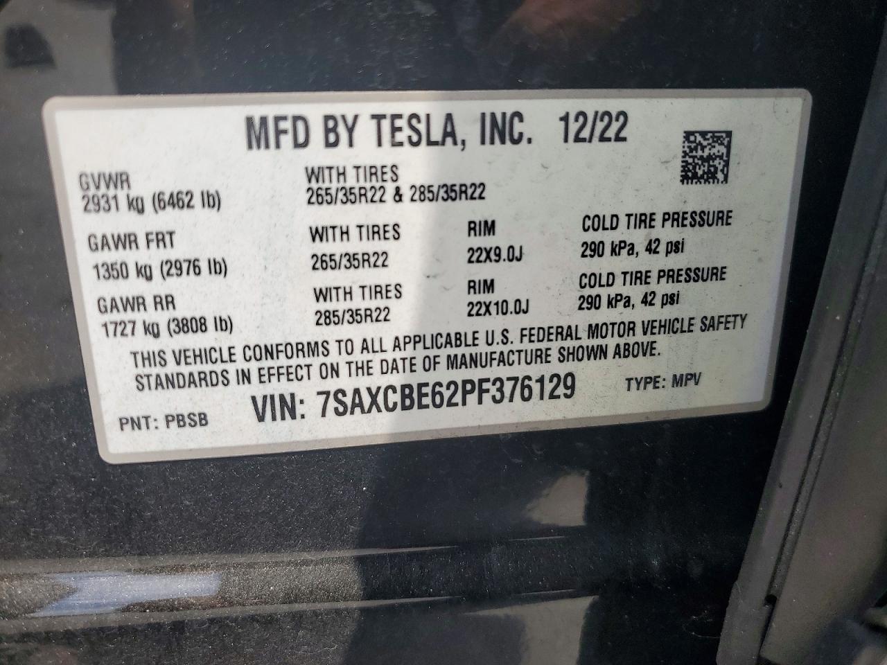 2023 TESLA MODEL X photo 13