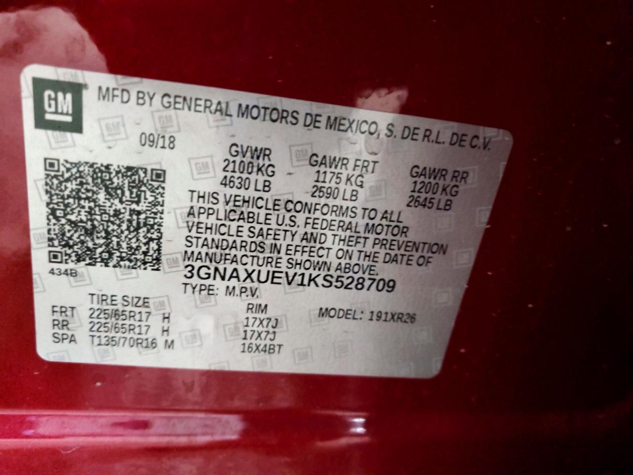 2019 CHEVROLET EQUINOX LT photo 13