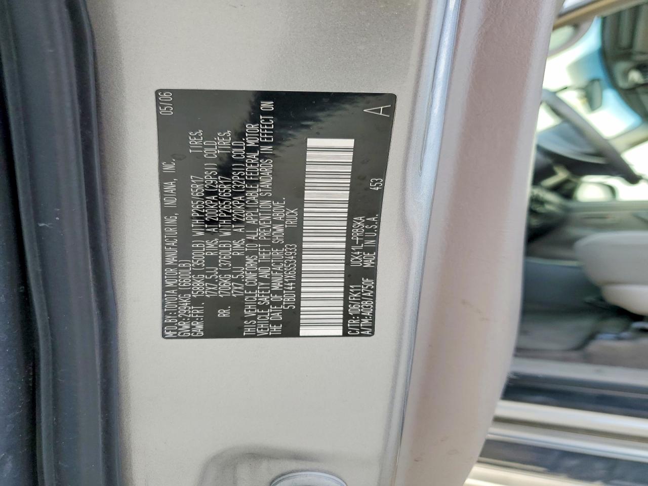 2006 TOYOTA TUNDRA SR5 photo 37