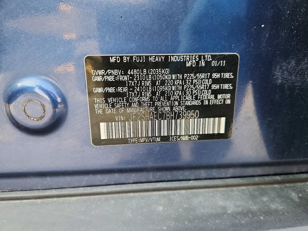 2011 SUBARU FORESTER LIMITED photo 14