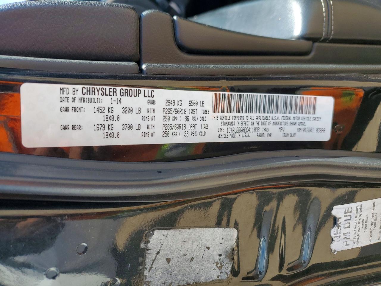 2014 JEEP GRAND CHEROKEE LIMITED photo 23