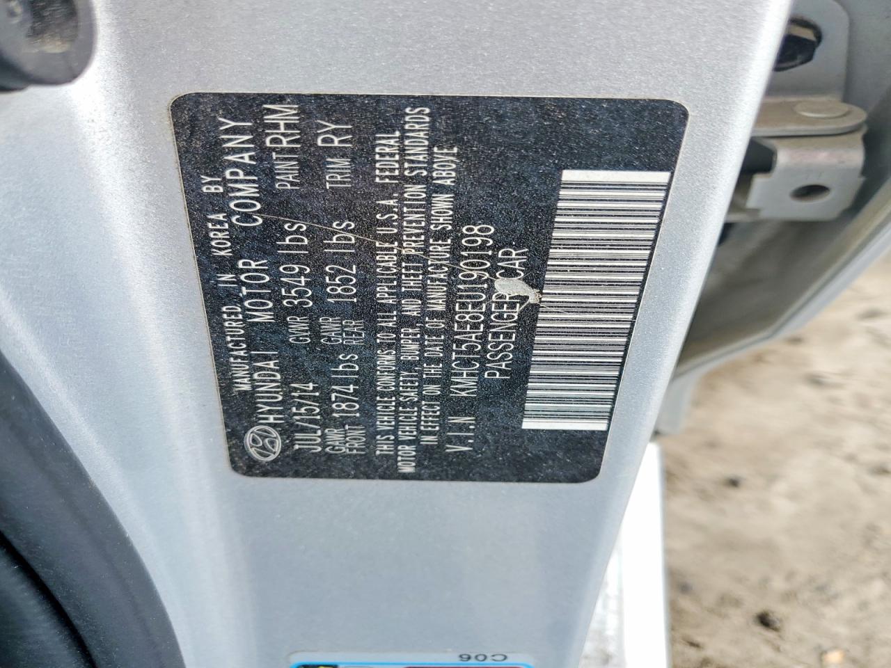 2014 HYUNDAI ACCENT GS photo 34