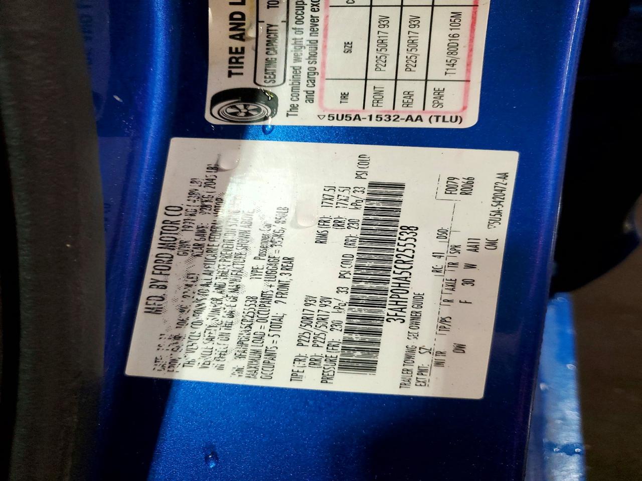 2012 FORD FUSION SE photo 37