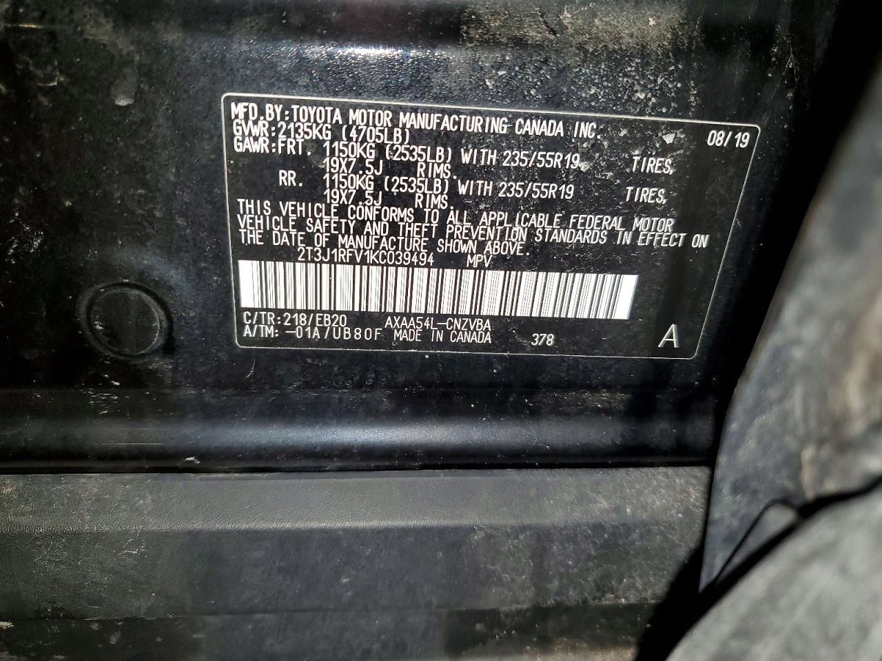2019 TOYOTA RAV4 ADVENTURE photo 40