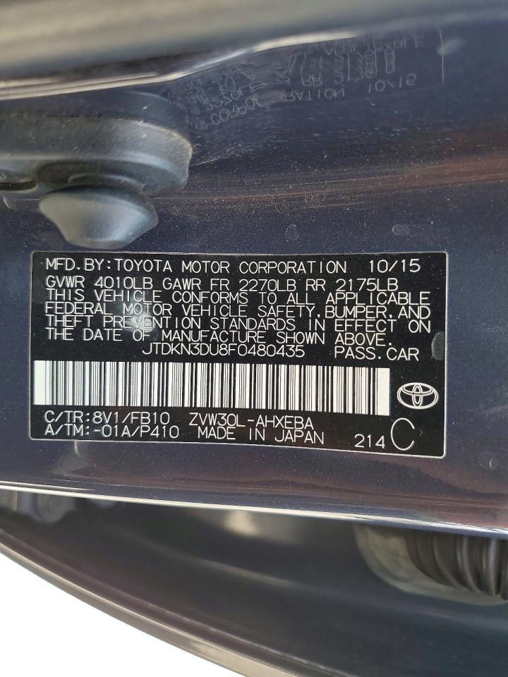 2015 TOYOTA PRIUS TWO photo 23