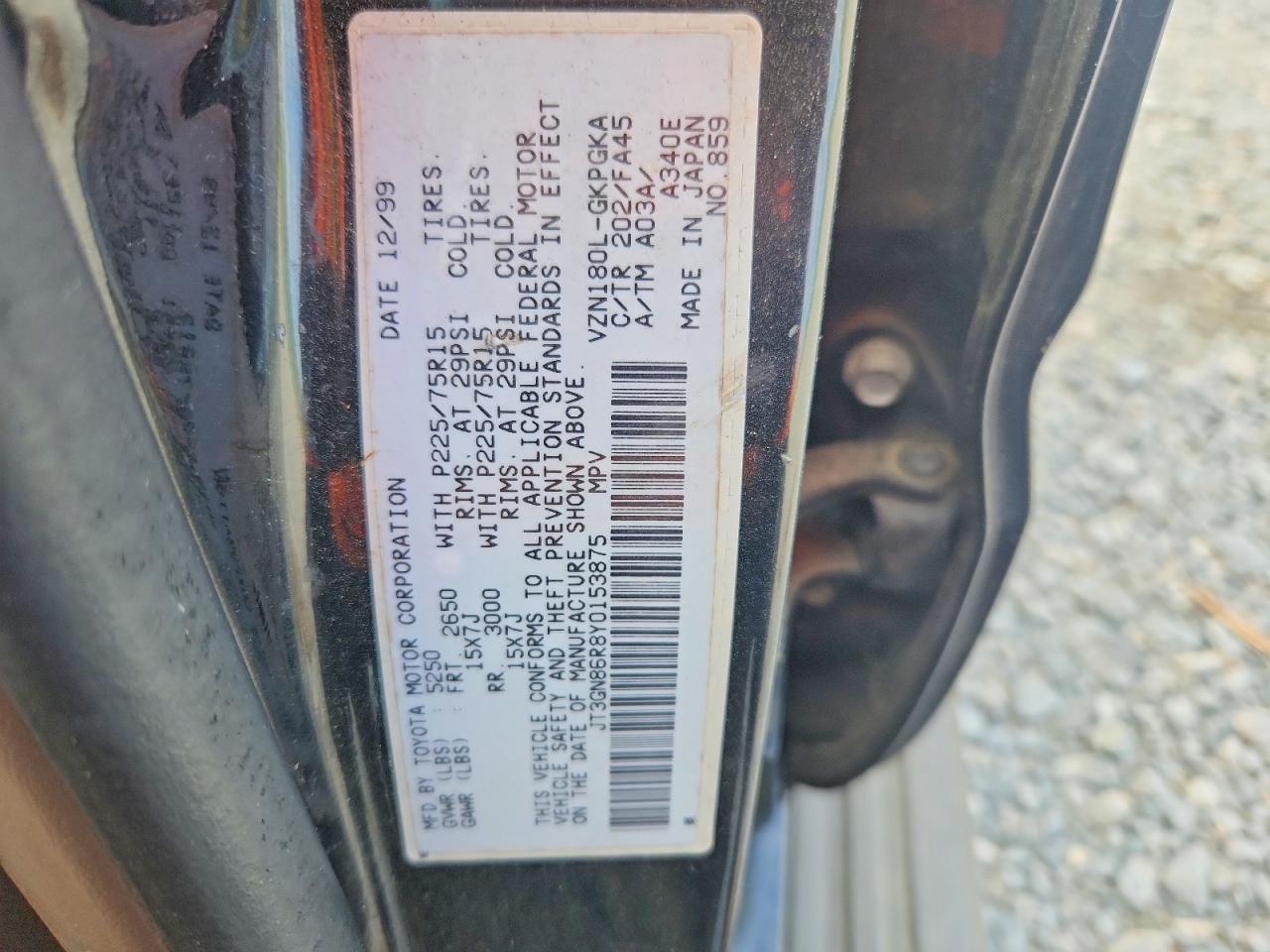 2000 TOYOTA 4RUNNER SR5 photo 37