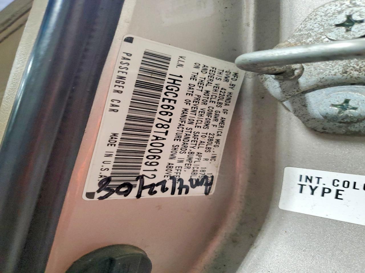 1996 HONDA ACCORD EX photo 34