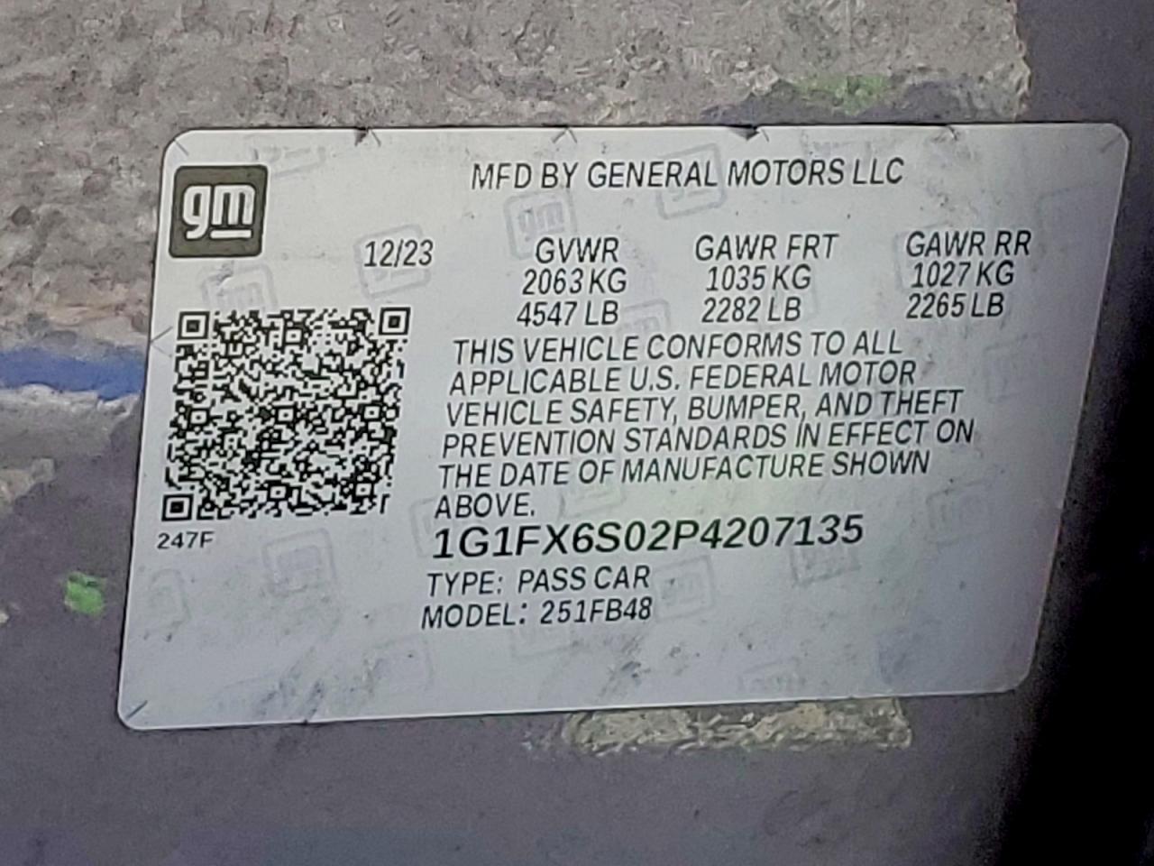 2023 CHEVROLET BOLT EV 2LT photo 12