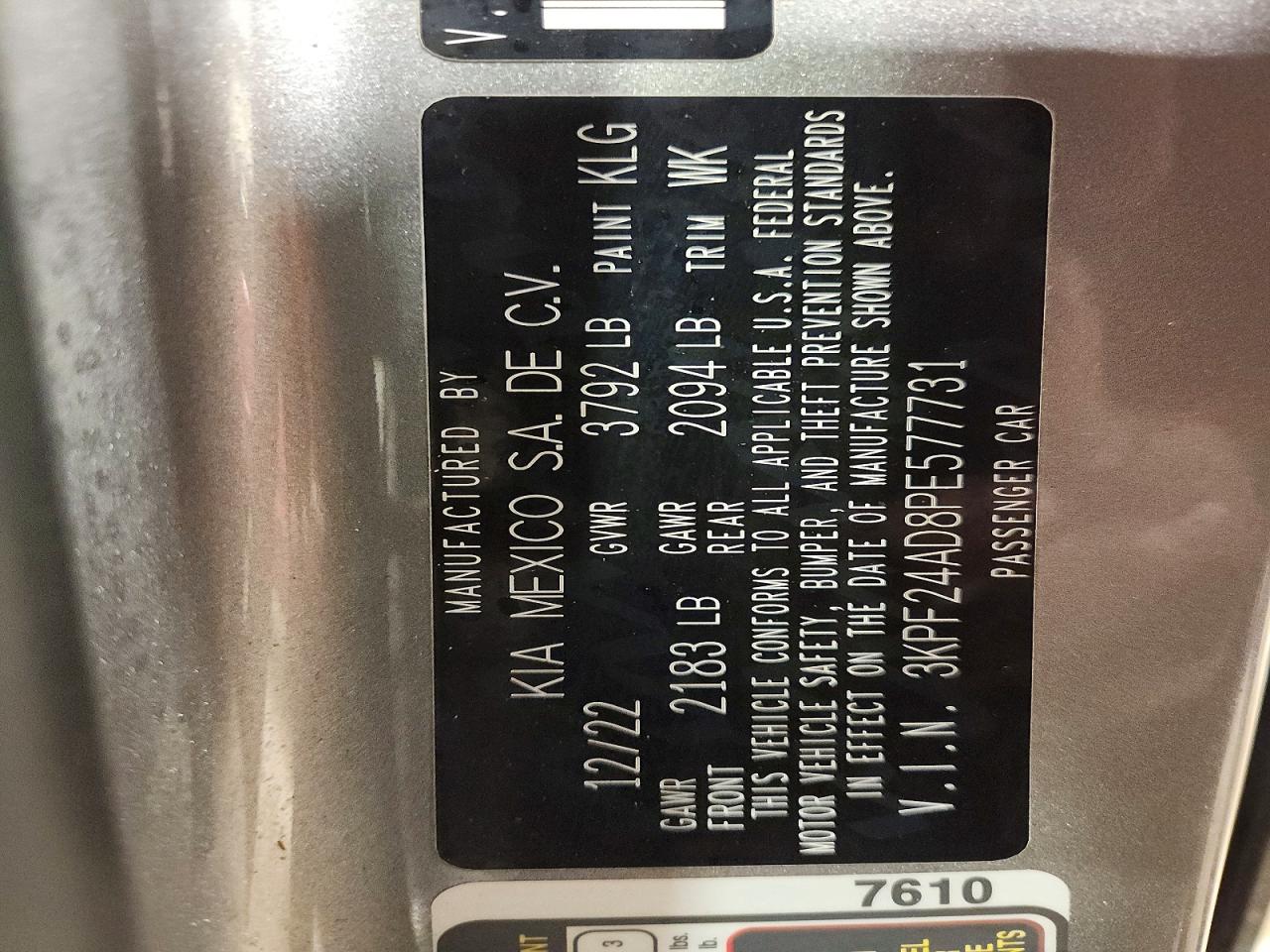 2023 KIA FORTE LXS photo 34