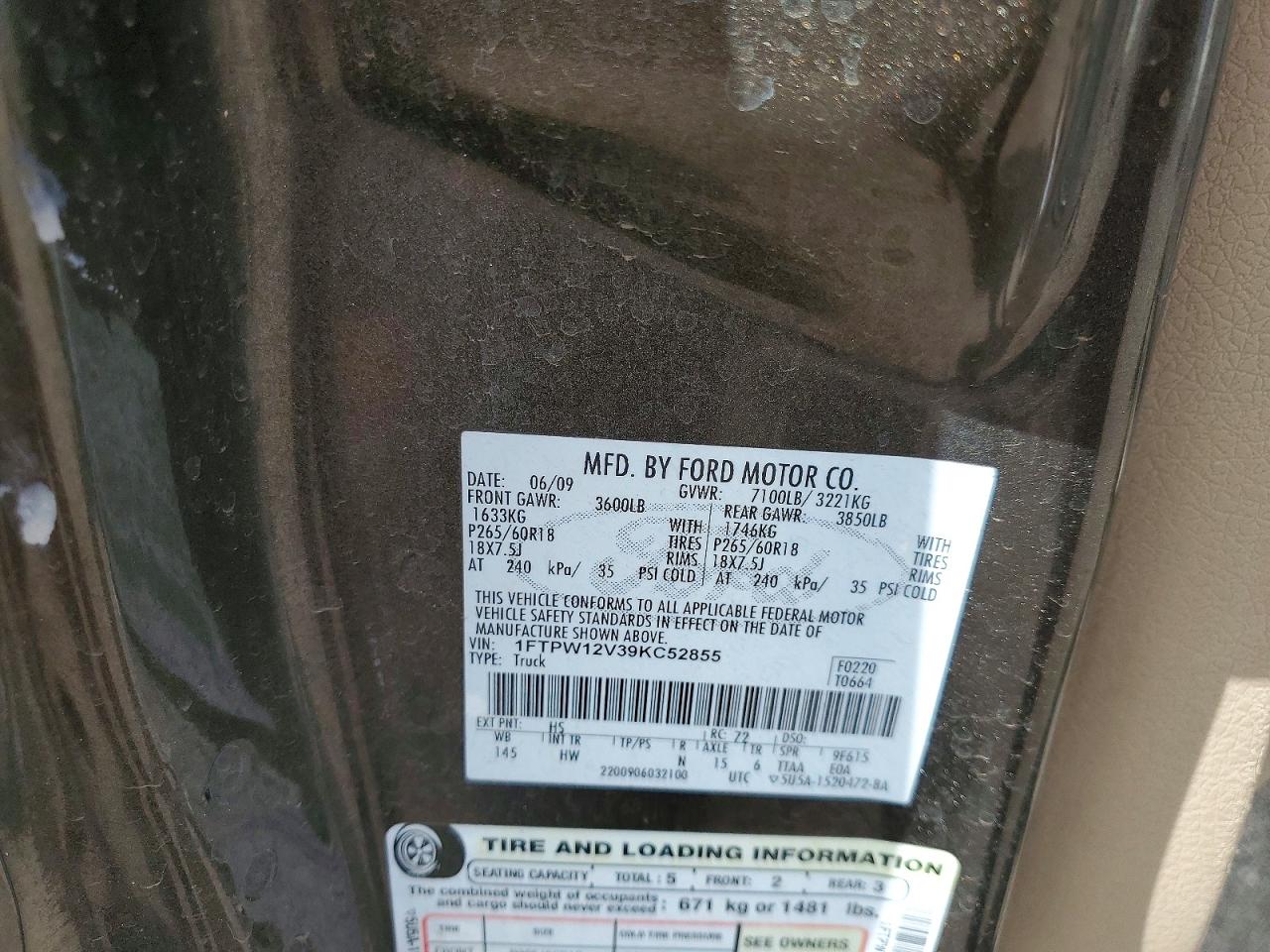 2009 FORD F150 SUPERCREW photo 21