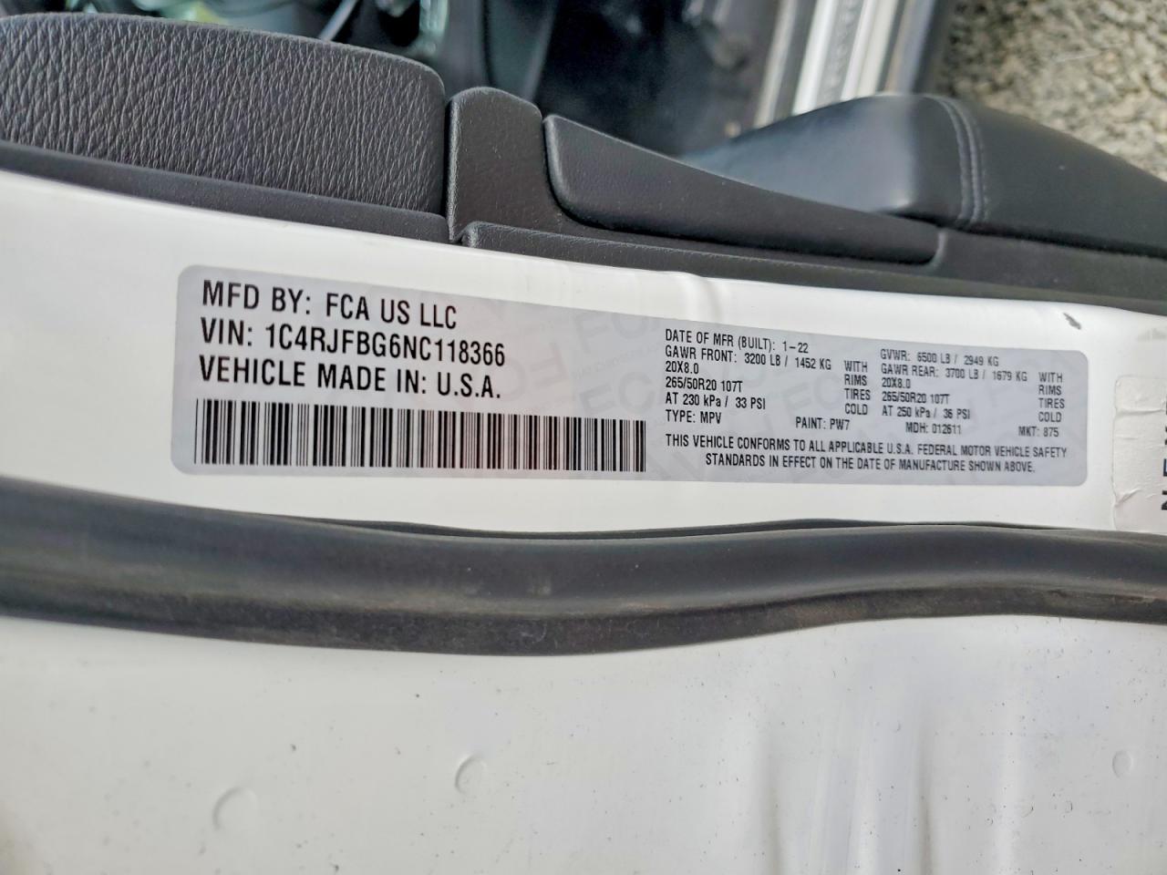 2022 JEEP GRAND CHEROKEE LIMITED photo 40