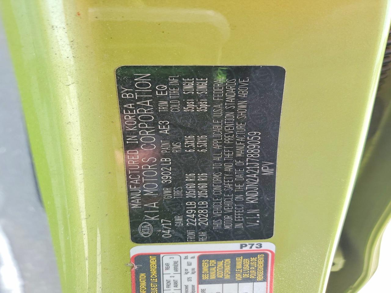 2018 KIA SOUL BASE photo 37