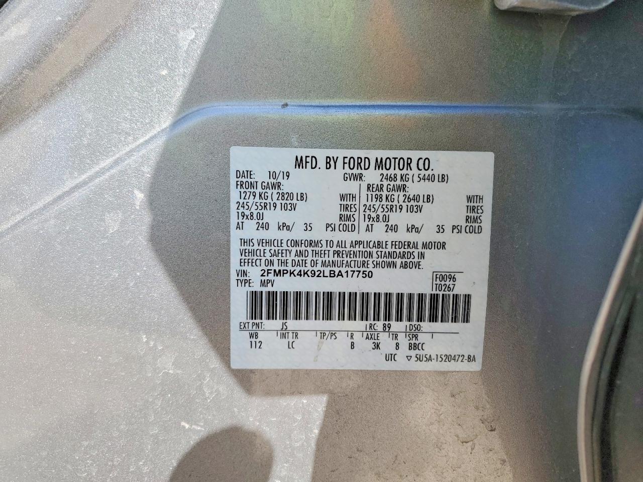 2020 FORD EDGE TITANIUM photo 13