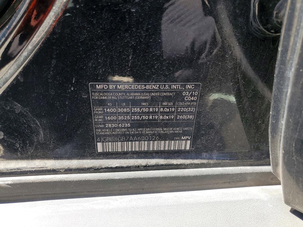 2010 MERCEDES-BENZ ML 350 4MATIC photo 13