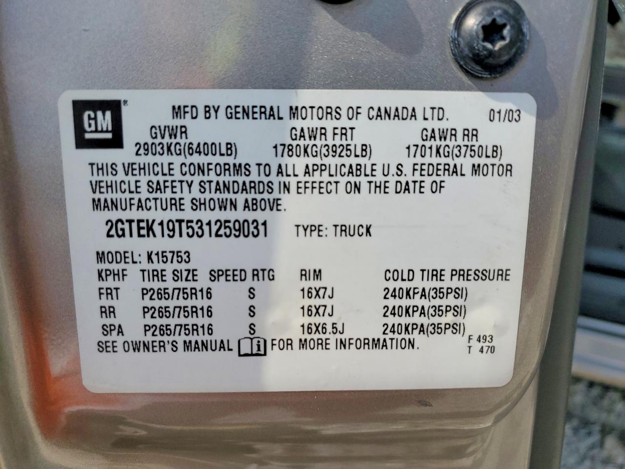 2003 GMC NEW SIERRA K1500 photo 25