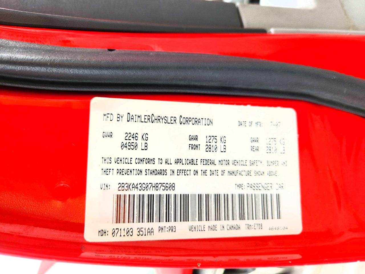 2007 DODGE CHARGER SE photo 34