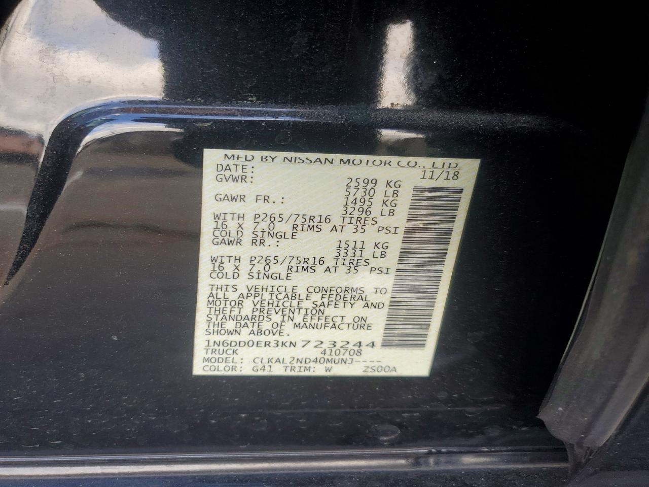 2019 NISSAN FRONTIER DESERT RUNNER photo 23