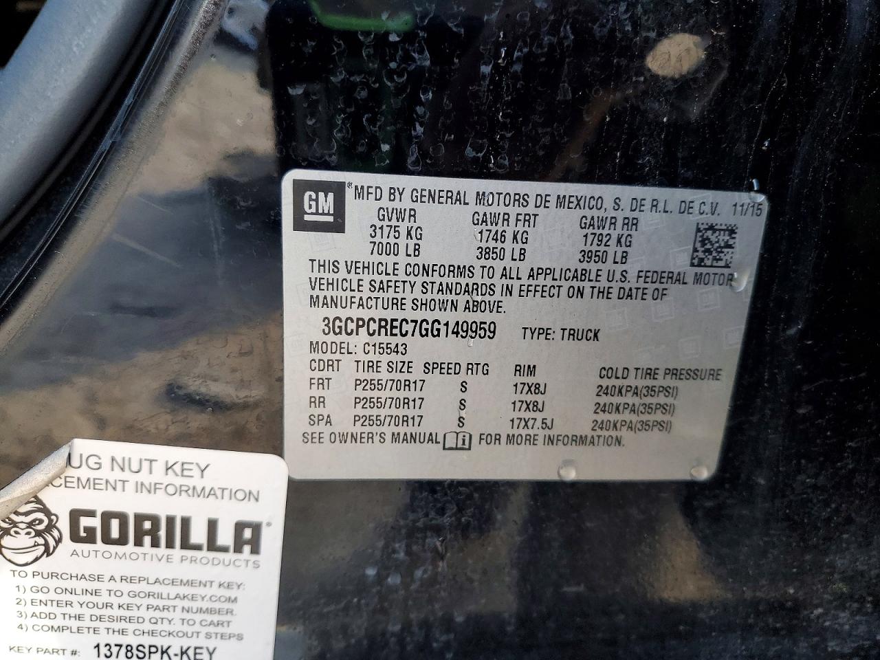 2016 CHEVROLET SILVERADO C1500 LT photo 13
