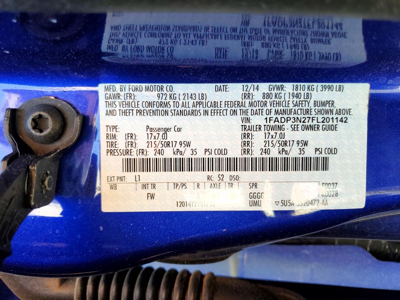 2015 FORD FOCUS TITANIUM photo 34