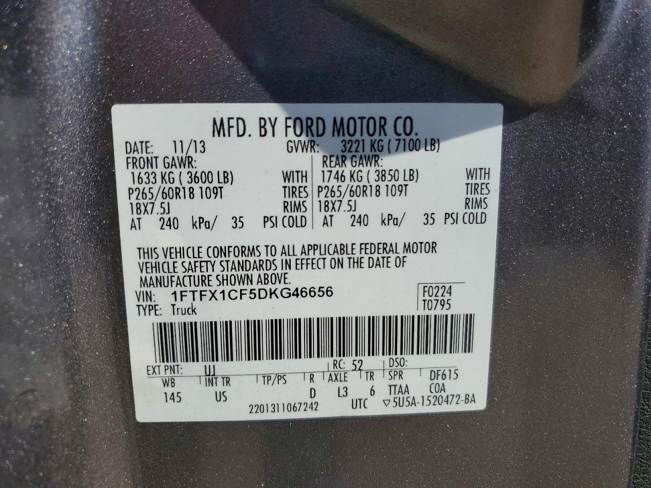 2013 FORD F150 SUPER CAB photo 23