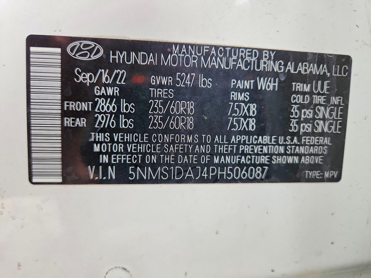 2023 HYUNDAI SANTA FE SE photo 37