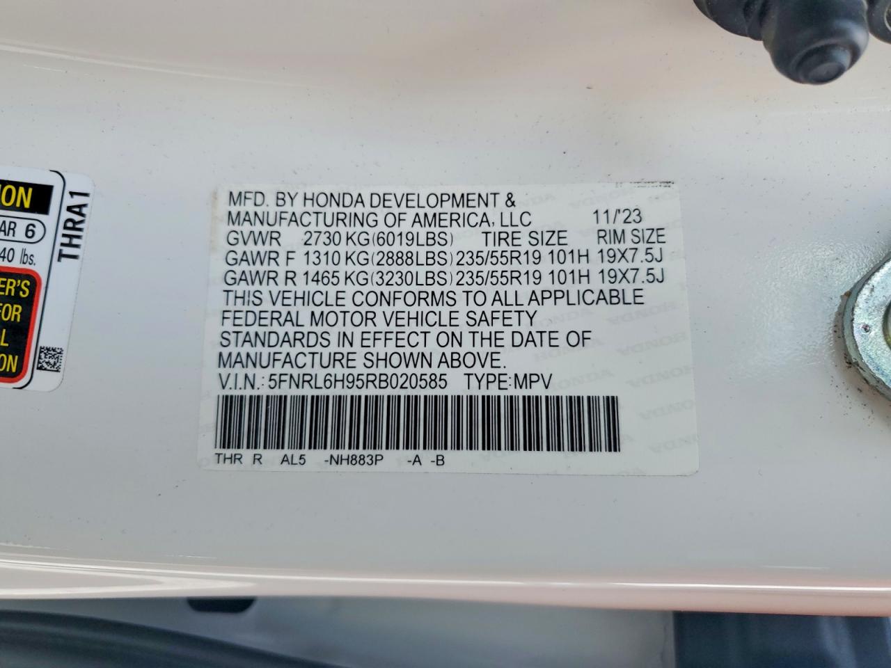 2024 HONDA ODYSSEY ELITE photo 13