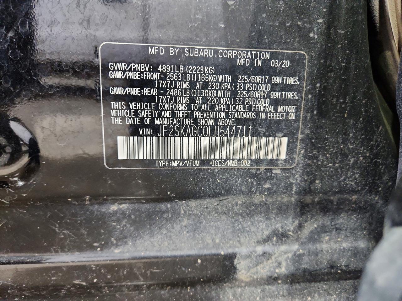 2020 SUBARU FORESTER PREMIUM photo 13