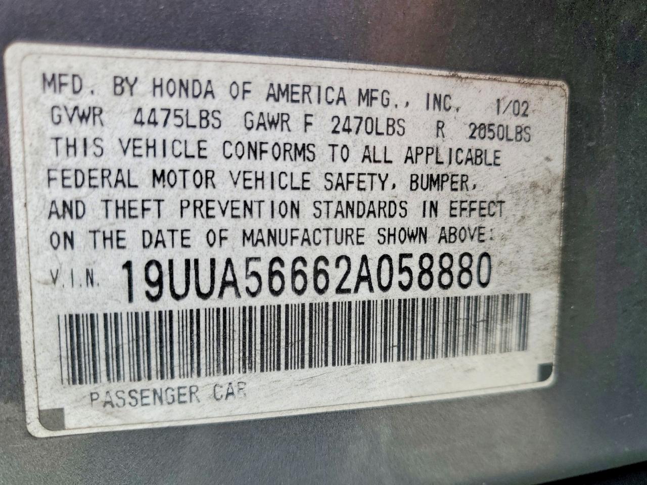 2002 ACURA 3.2TL photo 23